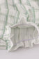 Premium sage ruffle plaid bubble