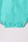 Green ribbon ruffle bow bubble