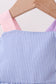 Blue ruffle bow bubble