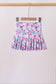 Blue floral print skorts