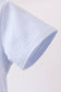 Blue stripe apple embroidery shirt