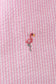 Pink stripe seersucker flamingo dress