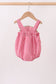 Red watermelon ruffle gingham bubble