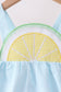 Mint lemon ruffle bubble