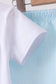 Blue lemon embroidery shorts set