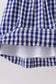 Black flag fireworks embroidery gingham dress