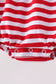 Red stripe flag fireworks embroidery ruffle bubble