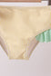 Pink stripe ruffle 2pc swimsuit