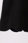 Black flutter sleeve scalloped top