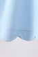 Mint flutter sleeve scalloped top