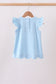 Mint flutter sleeve scalloped top