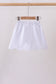 Snow white scallop hem bow skort