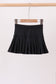 Black pleated skort