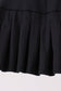 Black pleated skort