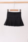 Black pleated skort