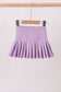 Purple pleated skort