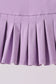Purple pleated skort