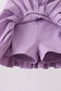 Purple pleated skort