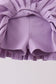 Purple pleated skort
