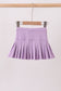 Purple pleated skort