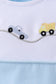 Blue Vehicle Embroidered Bubble