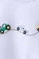 Blue Vehicle Embroidered Set