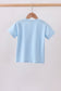 Blue football applique top