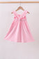 Pink football applique everyone has fun dress