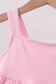 Pink football applique everyone has fun bloomer set
