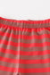 Platinum Red stripe ruffle pants