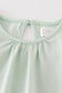 Platinum Green ruffle girl top