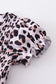 Leopard smocked girl dress mommy&me