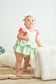 Platinum star print ruffle girl bubble