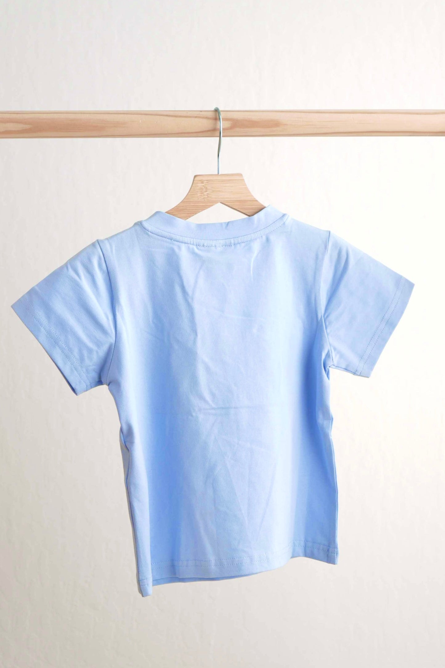 Blue easter cross hand-smokced boy top