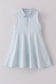 Blue active gingham dress set