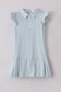 Blue active ruffle dress set