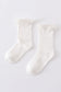 Ivory Knit lace girls socks