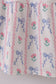 Blue floral bow print smocked mom dress