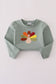 Sage turkey french knot top