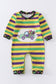 Mardi Gras stripe boy romper