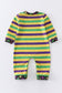 Mardi Gras stripe boy romper