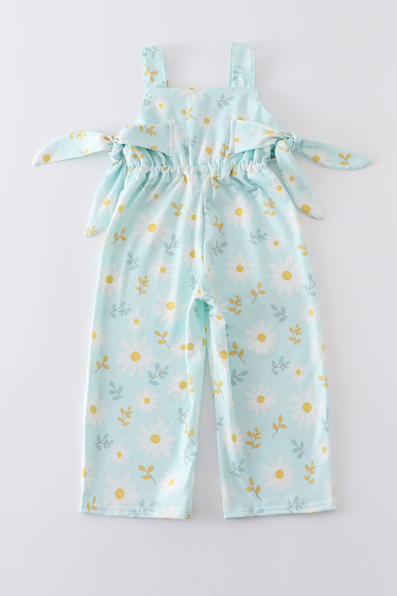 Floral print girl jumpsuit