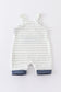 Stripe cow embroidery boy romper - SPELLING ERRORS