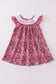 Pink leopard print MAMA's girl embroidery dress