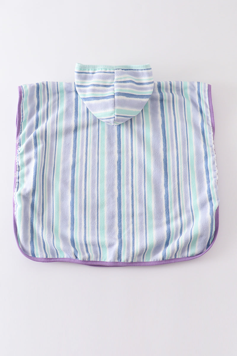 Blue stripe boy swim towel