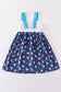 Patriotic popsicle embroidery strap dress