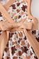 Brown cow print girl dress