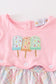 Pink popsicle applique dress