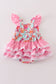 Pink floral ruffle girl bubble