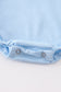 Blue tractor embroidery boy bubble